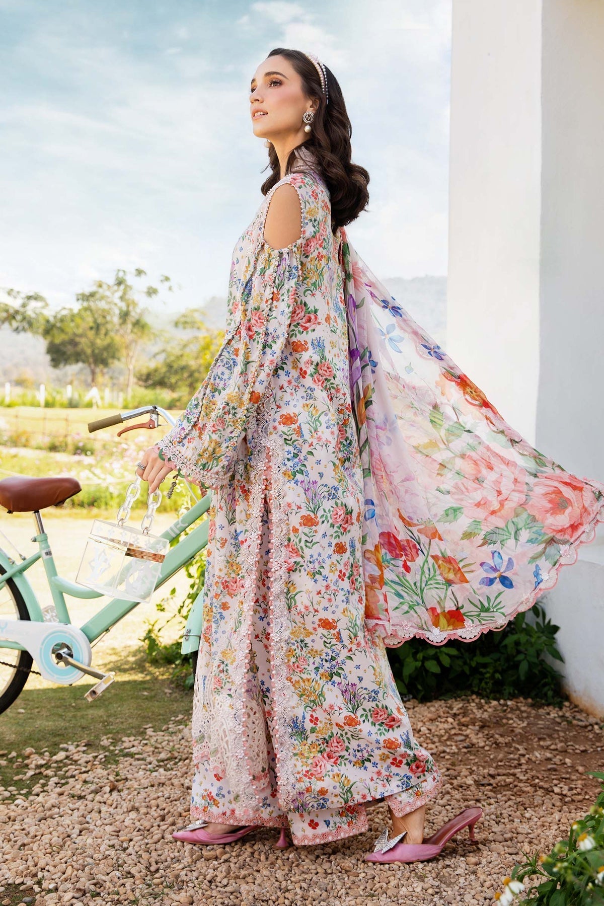 3 Piece Unstitched Printed Lawn Suit - MPT-2507-A