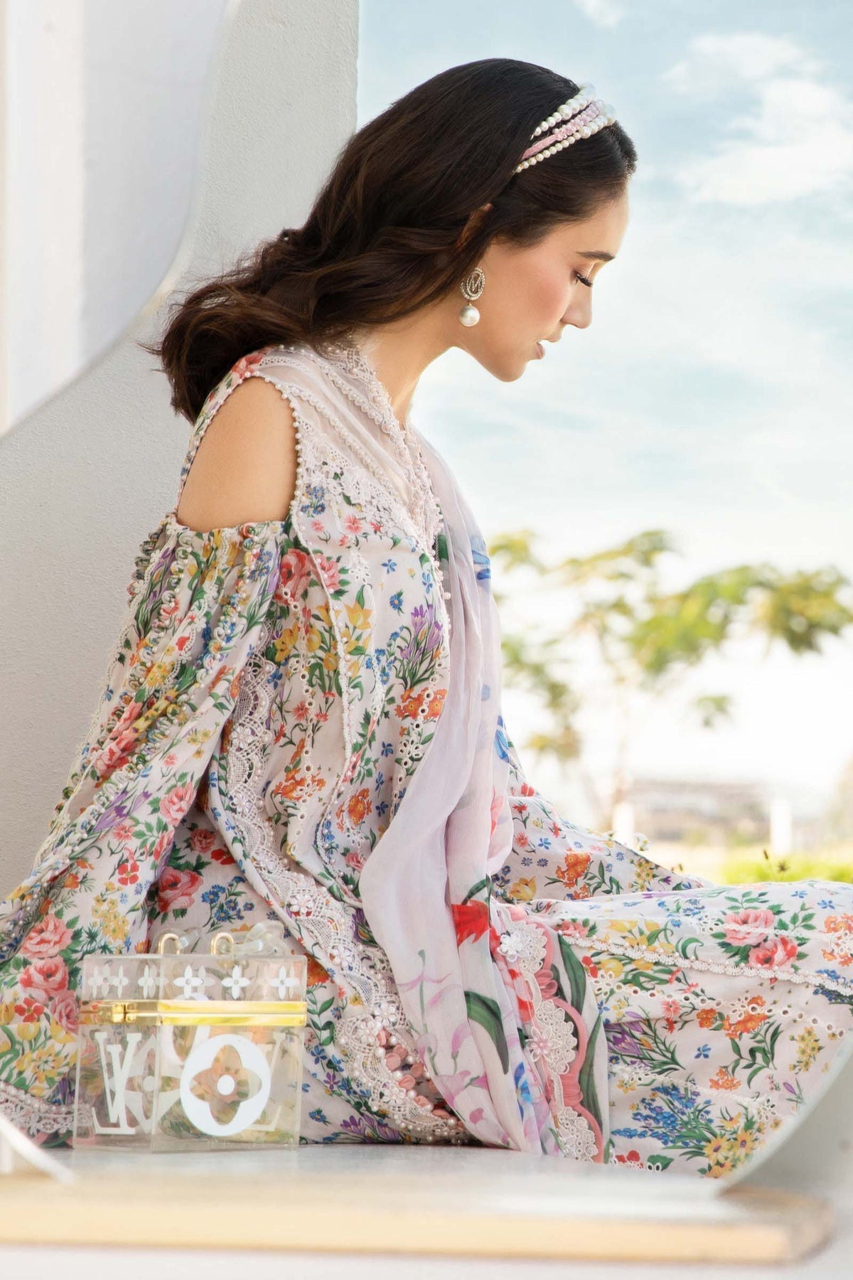 3 Piece Unstitched Printed Lawn Suit - MPT-2507-A