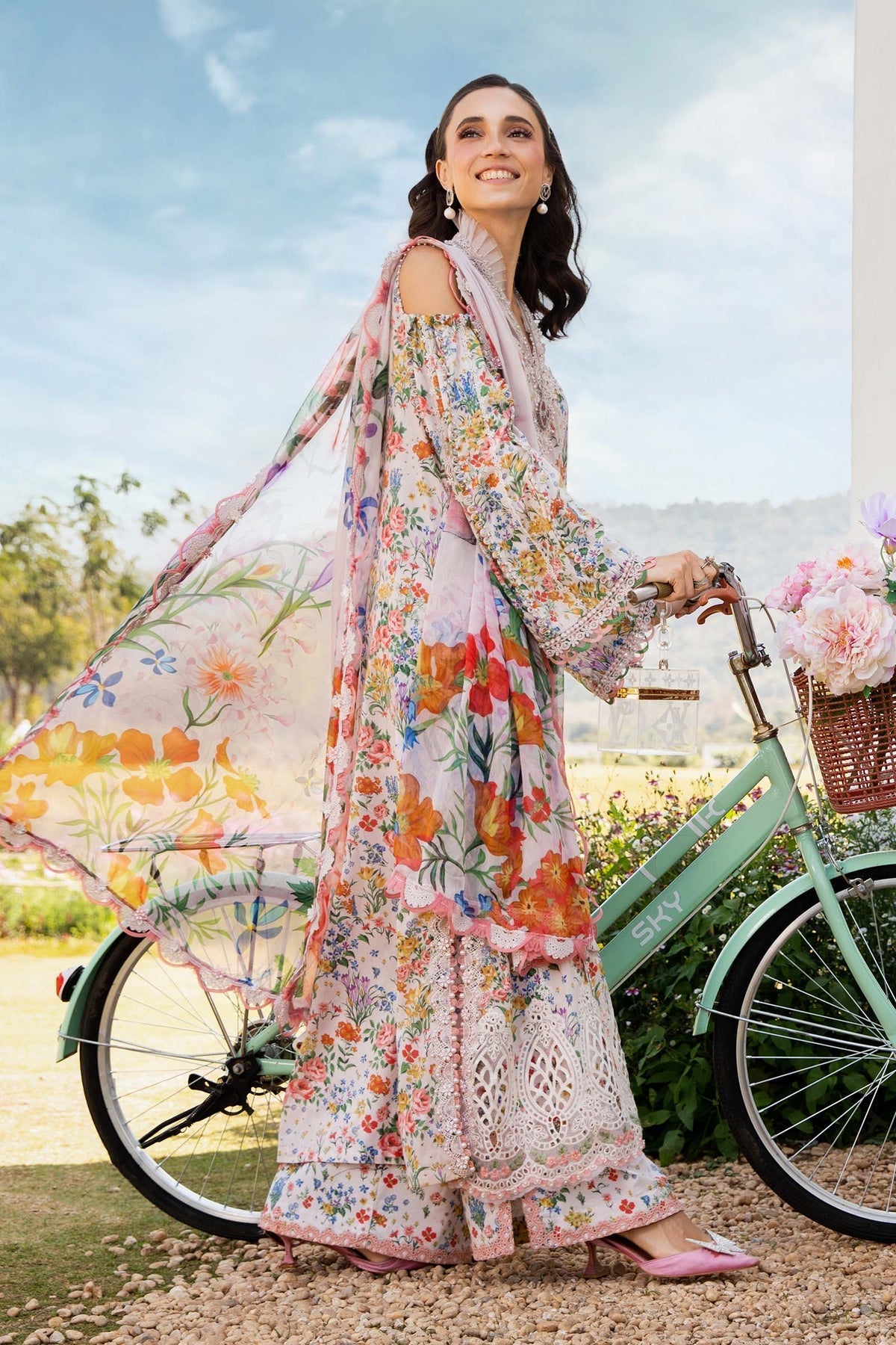 3 Piece Unstitched Printed Lawn Suit - MPT-2507-A