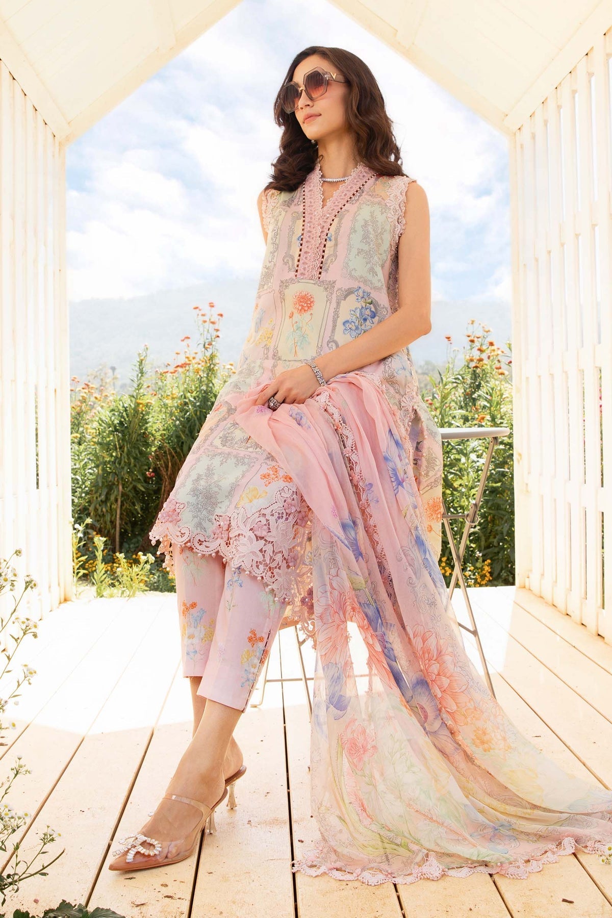 3 Piece Unstitched Printed Lawn Suit - MPT-2511-A