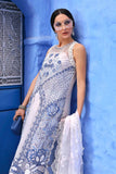 3 Piece Unstitched Embroidered Paper Cotton Suit - D-2510-A