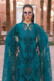 3 Piece Unstitched Embroidered Dobby Lawn Suit - D-2513-B