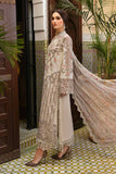 3 Piece Unstitched Embroidered Lawn Suit - D-2514-B