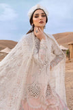 3 Piece Unstitched Embroidered Dobby Lawn Suit - D-2515-A