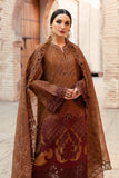 3 Piece Unstitched Embroidered Paper Cotton Suit - D-2501-B