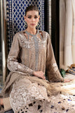 3 Piece Unstitched Embroidered Lawn Suit - D-2502-A