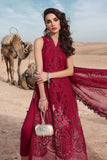 3 Piece Unstitched Embroidered Lawn Suit - D-2504-A