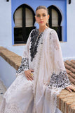 3 Piece Unstitched Embroidered Paper Cotton Suit - D-2505-A