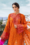 3 Piece Unstitched Embroidered Paper Cotton Suit - D-2505-B