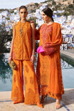 3 Piece Unstitched Embroidered Paper Cotton Suit - D-2505-B