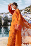 3 Piece Unstitched Embroidered Paper Cotton Suit - D-2505-B