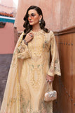 3 Piece Unstitched Embroidered Organza Suit - D-2509-A
