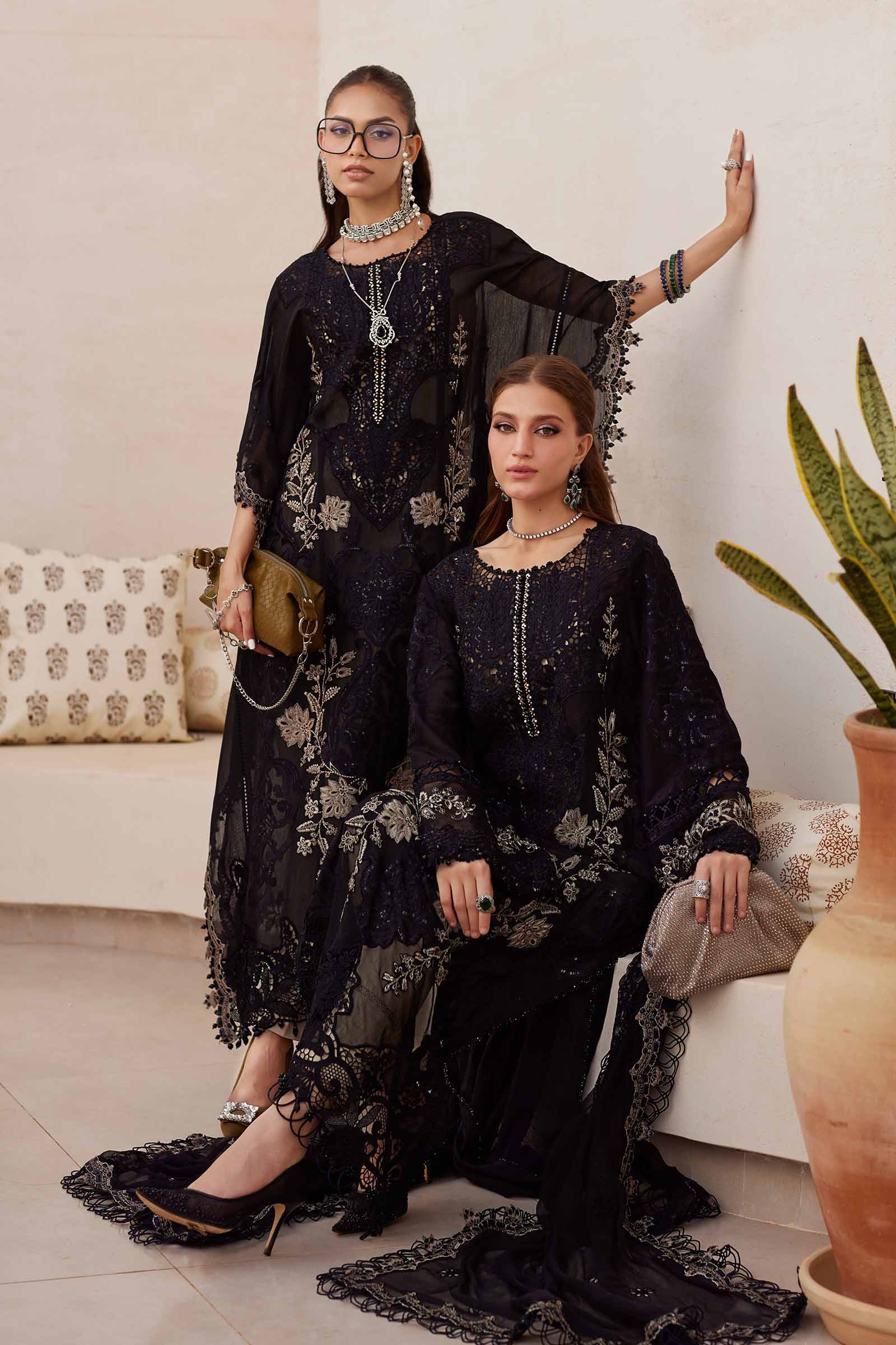 3 Piece Unstitched Embroidered Paper Cotton Suit