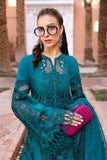 3 Piece Unstitched Embroidered Dobby Lawn Suit - D-2513-B