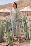 3 Piece Unstitched Embroidered Dobby Lawn Suit - D-2515-B