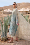 3 Piece Unstitched Embroidered Dobby Lawn Suit - D-2515-B