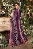 MARIA B - 3 Piece Unstitched Embroidered Raw Silk Suit - BD-2903-Purple-Default