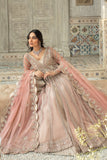 Pink Pakistani Bridal Pishwas With Lehenga Dress