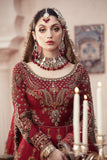 Maria B - Deep Red Bridal Maxi