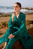 Maria B - 3 Piece Unstitched Embroidered Organza Lawn Suit - EID LAWN-25-05